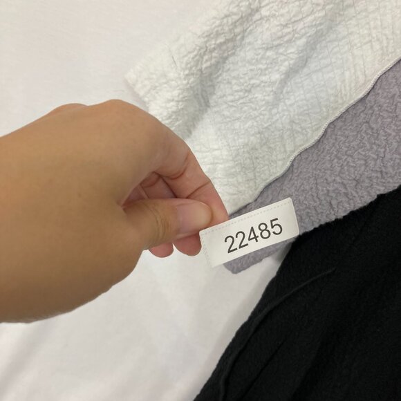 Ali Miles size XL Black Gray Color-Block Quarter Zip 3/4 Sleeve Tunic Top Artsy - Picture 9 of 9